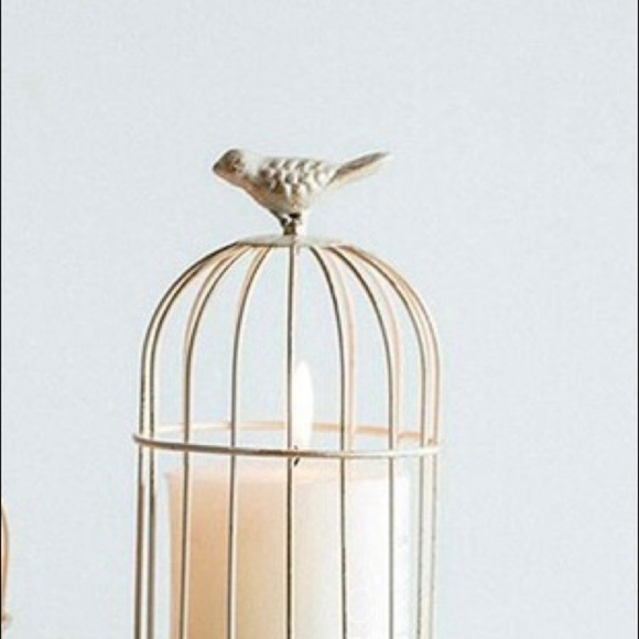 Vintage Birdcage Candleholder Decor 15” High! Top comes off for candle placement - Picture 2 of 2